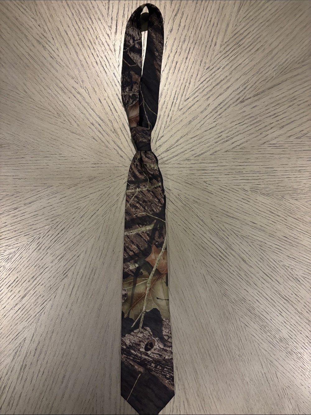 Men's Camouflage Necktie in Brown & Green
